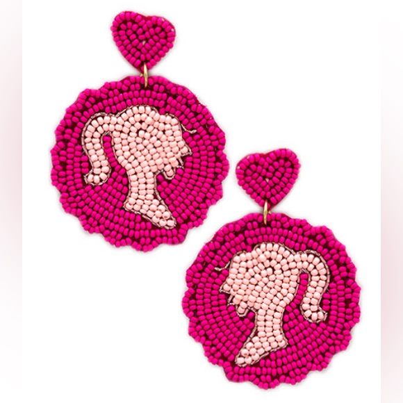 Barbie Style Pink Earrings